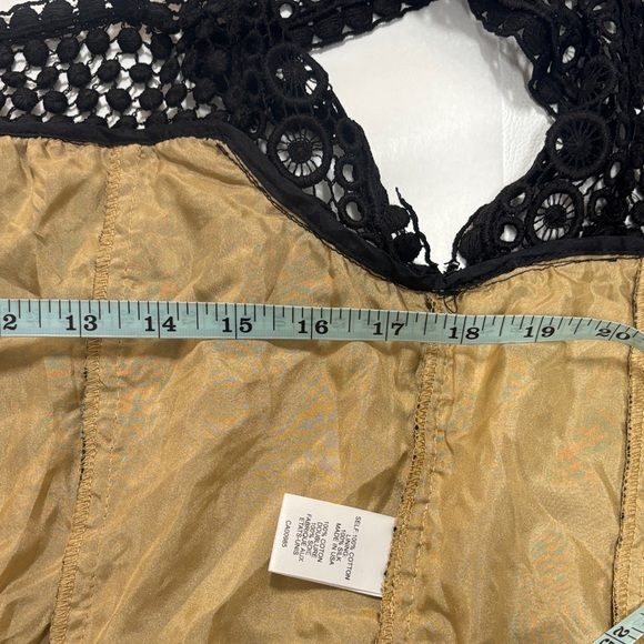 Nanette Lepore Black Crochet & Eyelet Crop Top - Picture 8 of 16